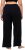 Ulla Popken Wide Leg Smocked Waist Knit Pants Black - Дамски Дънки & Панталони в Големи Размери – Plus Size - 