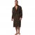 JP1880 Bathrobe Extra Soft Terry Cloth Brown - Бельо & Бански шорти - Мъжко бельо големи размери