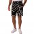 JP1880 Bermuda Shorts Soft Viscose All-over Print Black - Шорти - мъжки къси панталони големи размери