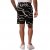 JP1880 Bermuda Shorts Soft Viscose All-over Print Black - Шорти - мъжки къси панталони големи размери