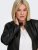 Only Carmakoma Robber Leather Jacket Black - Кожени якета - 