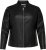Only Carmakoma Robber Leather Jacket Black - Кожени якета - 