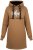 Nora Mikken KADRI WHITE Long Hoodie Camel - Суичъри & cуичъри с качулка - 