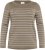 Kaffe Curve Linia Boatneck Pullover Morel Melange with Silver Lurex - Плетени пуловери - 