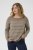 Kaffe Curve Linia Boatneck Pullover Morel Melange with Silver Lurex - Плетени пуловери - 