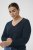 Kaffe Curve Lizzy Long Sleeve Pullover Midnight Marine - Плетени пуловери - 