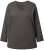 Ulla Popken Back To Basics V-Neck Relaxed Fit Cotton Tee Graphite Grey - Тениски - 