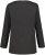 Ulla Popken Back To Basics V-Neck Relaxed Fit Cotton Tee Charcoal Grey Melange - Тениски - 