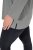 Ulla Popken Back To Basics V-Neck Relaxed Fit Cotton Tee Light Grey Melange - Тениски - Дамски тениски