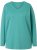 Ulla Popken Back To Basics V-Neck Relaxed Fit Cotton Tee Green - Тениски - 