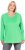 Ulla Popken Back To Basics V-Neck Relaxed Fit Cotton Tee Mint Green - Тениски - 