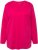 Ulla Popken Back To Basics V-Neck Relaxed Fit Cotton Tee Magenta Pink - Тениски - 