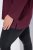 Ulla Popken Back To Basics V-Neck Relaxed Fit Cotton Tee Dark Berry - Тениски - Дамски тениски