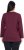 Ulla Popken Back To Basics V-Neck Relaxed Fit Cotton Tee Dark Berry - Тениски - 