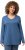 Ulla Popken Back To Basics V-Neck Relaxed Fit Cotton Tee Denim Blue - Тениски - 