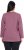 Ulla Popken Back To Basics V-Neck Relaxed Fit Cotton Tee Dark Rose - Тениски - 