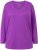 Ulla Popken Back To Basics V-Neck Relaxed Fit Cotton Tee Purple - Тениски - 