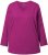 Ulla Popken Back To Basics V-Neck Relaxed Fit Cotton Tee Berry - Тениски - 