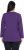 Ulla Popken Back To Basics V-Neck Relaxed Fit Cotton Tee Deep Violet - Тениски - 