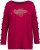 Ulla Popken Rhinestone Accent Statement Cutout Sleeve Stretch Knit Top Wine Red - Печатни тениски за жени - 