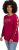 Ulla Popken Rhinestone Accent Statement Cutout Sleeve Stretch Knit Top Wine Red - Печатни тениски за жени - 