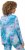 Ulla Popken Marble Ski Top with Gaiter Bright Turquoise - Печатни тениски за жени - 