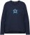 Ulla Popken Star Long Sleeve Graphic Tee Navy Blue - Печатни тениски за жени - 