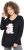Ulla Popken Puppy Graphic Christmas Long Sleeve T-Shirt Black - Тениски - 