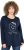 Ulla Popken Metallic Graphic Holiday Tee Navy - Печатни тениски за жени - 
