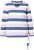 Ulla Popken Striped Knotted Hem Long Sleeve Tee Lavender - Печатни тениски за жени - 
