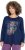 Ulla Popken Inverted Seam Long Sleeve Graphic Tee Ink Blue - Тениски - 