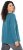 Ulla Popken Dream Rhinestone Lettering Long Sleeve Tee Teal - Печатни тениски за жени - 