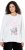 Ulla Popken Motivational Graphic Long Sleeve Tee Off-White - Печатни тениски за жени - 