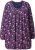 Ulla Popken Pleated Long Sleeve Floral Knit Tunic Ink Blue - Печатни тениски за жени - 