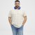 North Latitude Polo Pique Printed Off-White TALL - ВИСОКИ-размери - дрехи за високи мъже