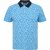 North Latitude Polo Pique Printed Turquoise - Поло тениски - мъжки тениски с яка големи размери