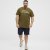 North Latitude T-Shirt Printed Short Sleeve Green - Тениски - мъжки тениски големи размери