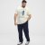 North Latitude T-shirt Printed Short Sleeve Off-White - Тениски - мъжки тениски големи размери