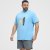 North Latitude T-Shirt Printed Turquoise - Тениски - мъжки тениски големи размери
