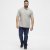 North Latitude Polo Short Sleeve Grey - Поло тениски - мъжки тениски с яка големи размери