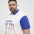 North Latitude Polo Short Sleeve Blue And White - Поло тениски - мъжки тениски с яка големи размери