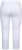 Ulla Popken Basic Stretch Knit Capris White - Дамски Дънки & Панталони в Големи Размери – Plus Size - 