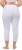 Ulla Popken Basic Stretch Knit Capris White - Дамски Дънки & Панталони в Големи Размери – Plus Size - 