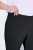 Ulla Popken Bengaline Elastic Waist Stretch Capri Pants Black - Панталони от плат - Дамски широки панталони макси размер