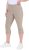 Ulla Popken Bengaline Elastic Waist Stretch Capri Pants Orange - Дамски Дънки & Панталони в Големи Размери – Plus Size - 