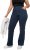 Ulla Popken Wide Leg Elastic Waist Mary Fit Marlene Stretch Jeans Denim Blue - Дамски Дънки & Панталони в Големи Размери – Plus Size - 