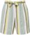 Ulla Popken Striped Wide Leg Elastic Waistband Shorts White - Дамски Дънки & Панталони в Големи Размери – Plus Size - 