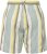 Ulla Popken Striped Wide Leg Elastic Waistband Shorts White - Дамски Дънки & Панталони в Големи Размери – Plus Size - 