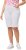 Ulla Popken Frayed Hemline Elastic Waistband Bermuda Shorts Snow White - Дамски Дънки & Панталони в Големи Размери – Plus Size - 