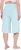 Ulla Popken Wide Leg Flared Bermuda Shorts Blue - Дамски Дънки & Панталони в Големи Размери – Plus Size - 